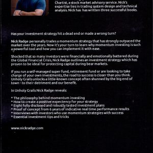 Unholy Grails paperback by Nick Radge