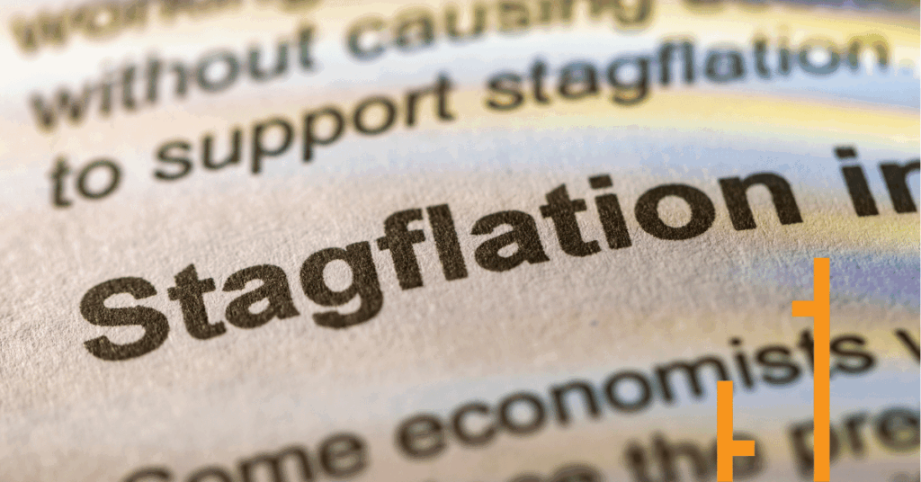 An exert from a article which highlights the word "Stagflation"